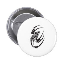 Tribal Scorpion Tattoo Design Buttons