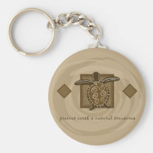 Tribal Sea Turtle Keychain