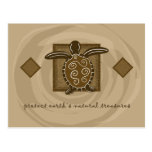 Tribal Sea Turtle Post Card