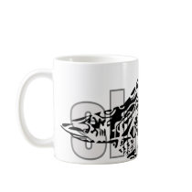 Tribal shark coffee mugs