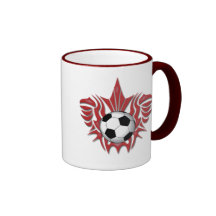 TRIBAL SOCCER BALL DESIGN MUGS
