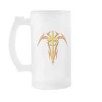 TRIBAL STYLE CROSS AND ANGEL MUG