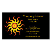 Tribal Sun Business Cards