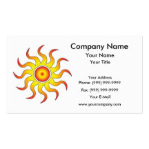 Tribal Sun Business Cards