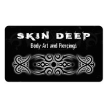 Tribal Tattoo Black and White Business Cards