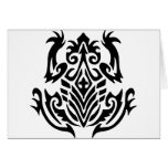 Tribal Tattoo Frog Cards