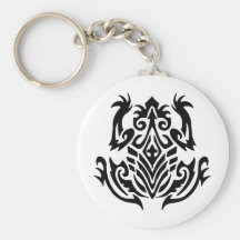 Tribal Tattoo Frog Key Chains