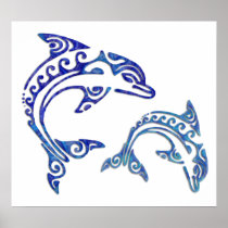 Tribal Tattoo Porpoise Duo