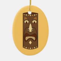 Tribal Tiki God Ornament