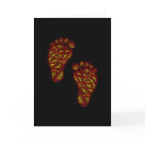 Tribal Toes Card