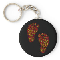 Tribal Toes keychains