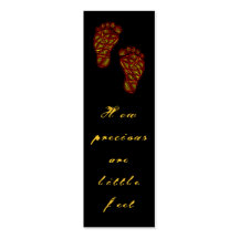 Tribal Toes Precious Feet Mini Bookmarks - Business Card Templates