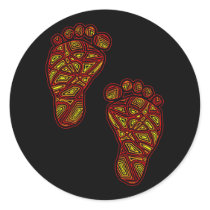 Tribal Toes Stickers