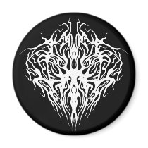Tribal Valetine Heart Arteries Tattoo Magnets