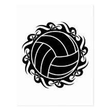 tribal volleyball post card