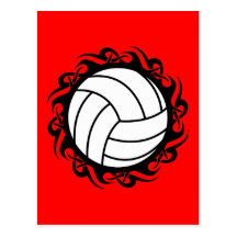 tribal volleyball post card