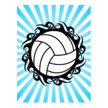 tribal volleyball post card