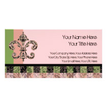 Tribal Voodoo Fleur de lis Customized Photo Card