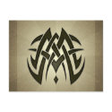 Tribal Woven Blades Postcard