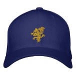tribal YELLOW  dragon Embroidered Baseball Caps