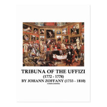 Tribuna Of The Uffizi By Johann Zoffany Art On Art Post Cards