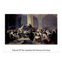 Tribunal Of The Inquisition By Francisco De Goya Postcards