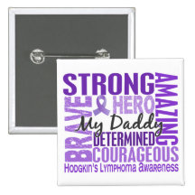 Tribute Square Daddy Hodgkins Lymphoma Pin