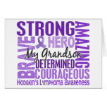 Tribute Square Grandson Hodgkins Lymphoma Card