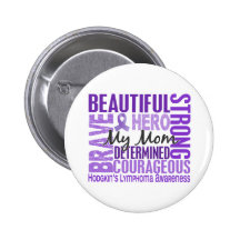 Tribute Square Mom Hodgkins Lymphoma Pins