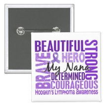 Tribute Square Nana Hodgkins Lymphoma Pins