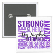 Tribute Square Nephew Hodgkins Lymphoma Pins