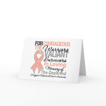 Tribute Support Endometrial Cancer Awareness Greeting Card