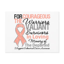 Tribute Support Endometrial Cancer Awareness Postcards