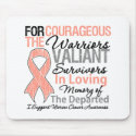 Tribute Support Uterine Cancer Awareness mousepads