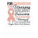 Tribute Support Uterine Cancer Awareness t-shirts