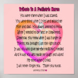 Tribute to a Pediatric Nurse Poem Canvas Art Print