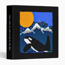 tribute to Ruffles killer whale 3 ring binder