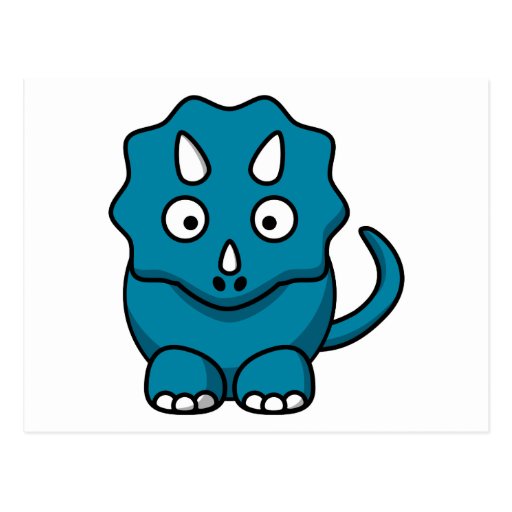 Triceratops de bébé cartes postales