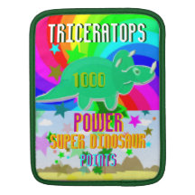 Triceratops Power Super Dinosaur 1000 Points iPad Sleeve
