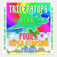 Triceratops Power Super Dinosaur 1000 Points Stickers