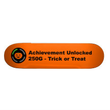 Trick of Treat - Achievement Unlocked (Halloween) Skate Board Decks