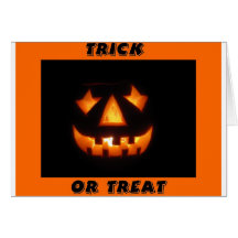 Trick or treat 2 greeting card