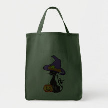 Trick or Treat Black Cat Bag