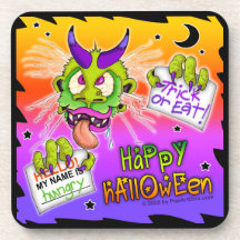 TRICK OR TREAT BOOGYMAN CORK COASTERS