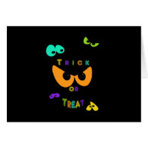 Trick Or Treat Eyes Card