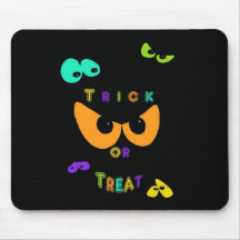 Trick Or Treat Eyes Mouse Pads
