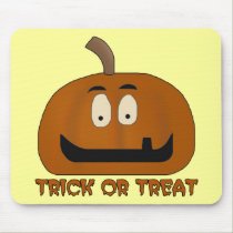 Trick or Treat Funky Pumpkin mousepads