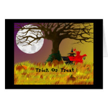 Trick Or Treat ! Greeting Cards