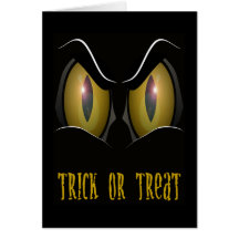 trick or treat greetings card
