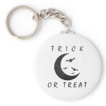 Trick Or Treat Halloween Bats Crescent Moon keychains